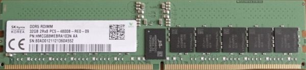 Hynix HMCG88MEBRA103N 32GB 2RX8 PC5-38400 DDR5-4800MHz ECC Memory