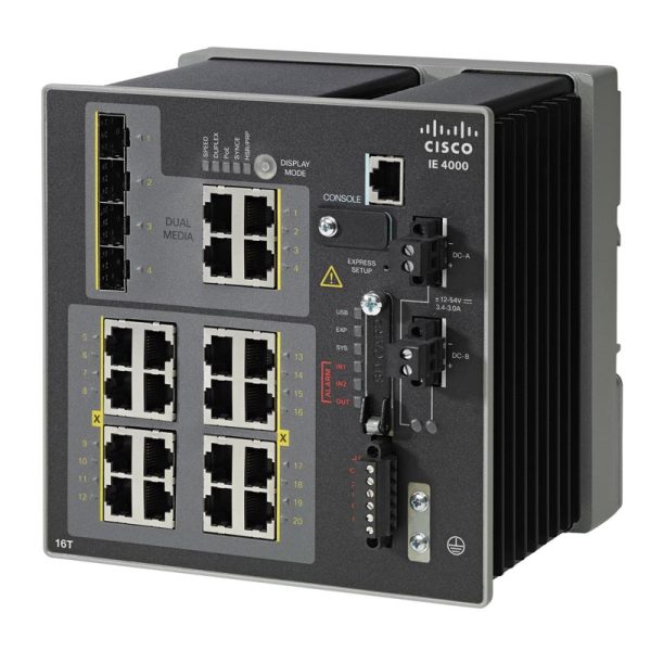 Cisco IE-4000-16T4G-E Industrial Ethernet 4000 Series Managed Switch