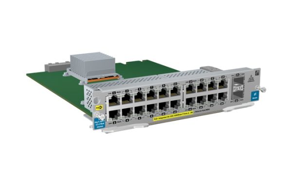 HPE J9536A 20-Port GIG-T PoE+ 2-Port SFP+ V2 ZL Ref Expansion Module