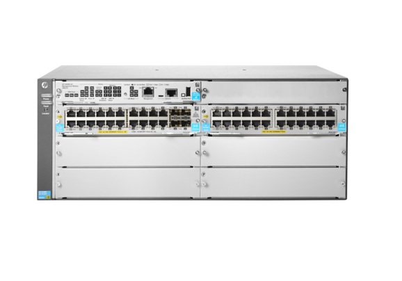 HPE JL003A#ABA Aruba 5406R 44GT PoE+ and 4-port SFP+ (No PSU) v3 zl2 Switch