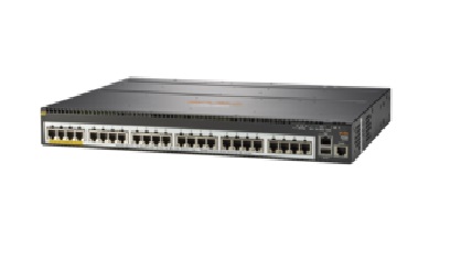 HPE JL324-61001 Aruba 2930M 24p Smart Rate PoE+ 840W 1-Slot Switch