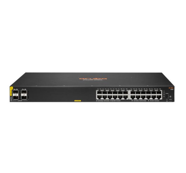HPE JL677A#ABA Aruba 6100 24G Cl4 PoE 4SFP+ 370W Switch