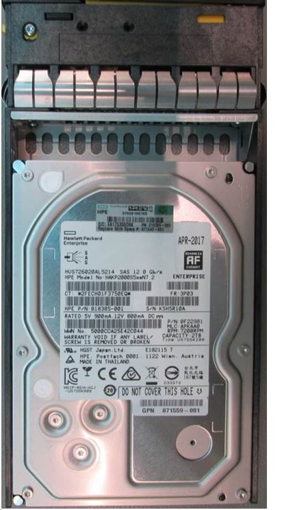 HPE K2P95A 2 TB Hard drive - 3.5" Internal - SAS 12Gb/s Brand New