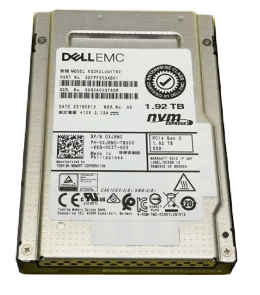 Kioxia CD5 KCD5XLUG1T92 - SSD - 1.92 TB - PCIe 3.0 X4 (NVMe) - DELL OEM Brand New