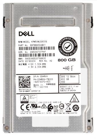 Toshiba KPM6XVUG800G 800GB SAS-12Gbps PM6 Series WI TLC 2.5 Inch Solid State Drive