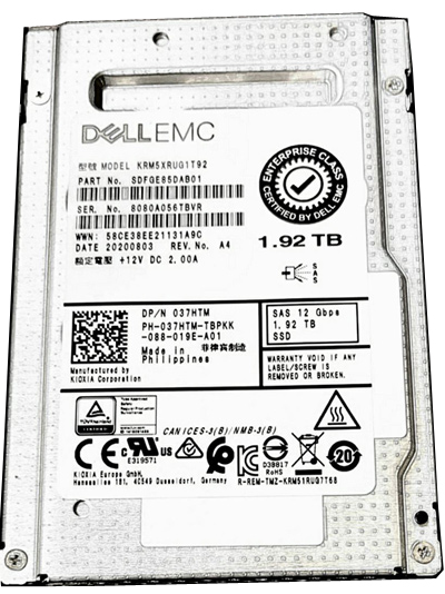 Kioxia RM5 KRM5XRUG1T92 - SSD - 1.92 TB - SAS 12Gb/s - DELL OEM Brand New