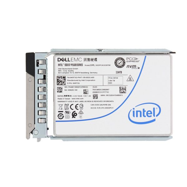 Dell KRT3G 3.84TB PCIe Gen4 NVMe U.2 SSF RI 1DWPD SSD