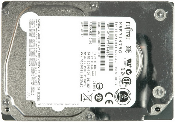 Toshiba MBE2147RC 147GB 15000 RPM 16MB Cache SAS 6Gb/s 3.5" HDD.Dell OEM