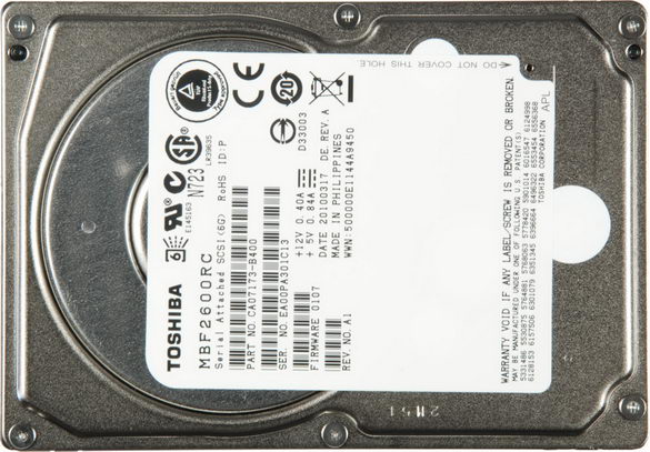 Toshiba MBF2600RC 600GB 10K 16MB Cache SAS 6Gb/s 2.5" HDD New