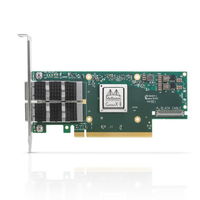 Mellanox MCX653106A-ECAT ConnectX-6 VPI Adapter Card HDR100 EDR IB and 100GbE Dual-Port QSFP56 PCIe3.0/4.0 x16 Ref