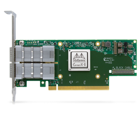 Mellanox MCX653106A-HDAT ConnectX-6 InfiniBand/Ethernet adapter card HDR IB (200Gb/s) and 200GbE dual-port QSFP56 PCIe3.0/4.0 x16 tall bracket New