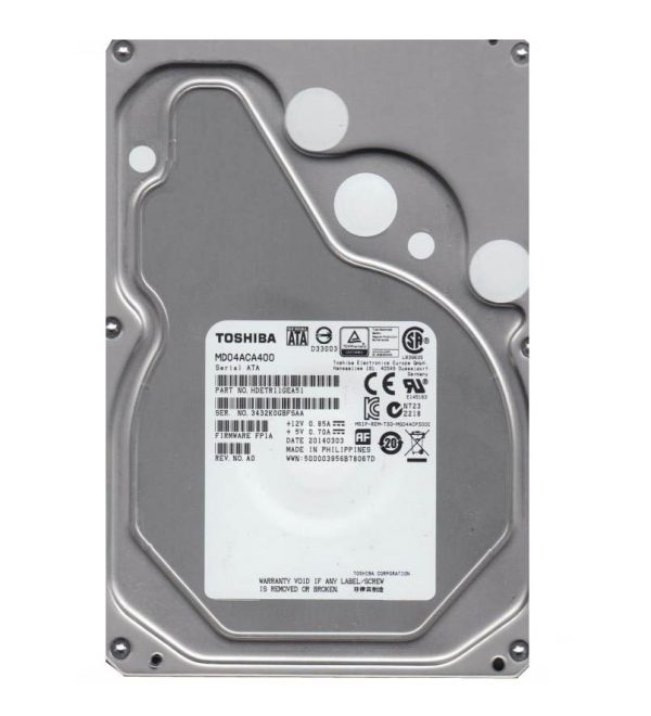 Toshiba MD04ACA400 4TB 7.2K SATA-6Gbps 64MB Buffer 3.5Inch hard drive