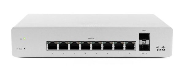 Cisco Meraki MS220-8P-HW 8-Port Desktop Ethernet Switch