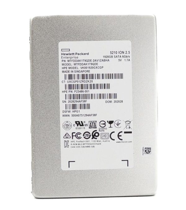 Micron MTFDDAK1T9QDE-2AV1ZABHA HEP Oem 1.92Tb Sata-6gbps 2.5" 5210 Ion Series Solid State Drive