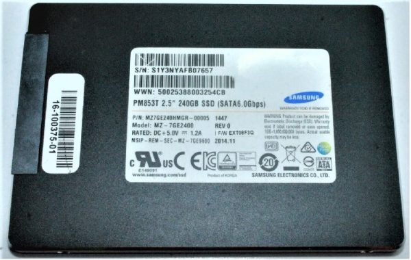 Samsung PM853t MZ-7GE2400 - SSD - 240 GB - SATA 6Gb/s Refurbished