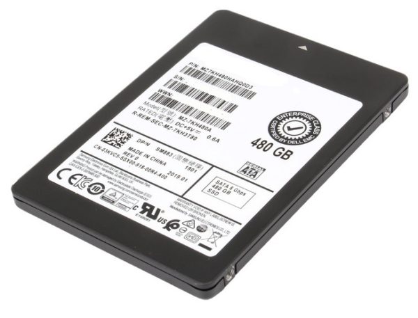 Samsung SM883 MZ-7KH480A - SSD - 480 GB - SATA 6Gb/s - DEll OEM Refurbished