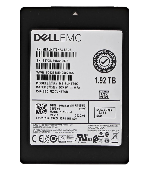 Samsung PM883a MZ-7LH1T9C - SSD - 1.92 TB - SATA 6Gb/s - Dell OEM Refurbished