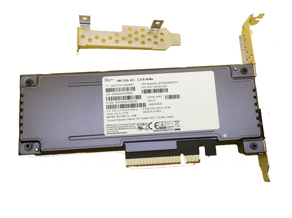 Samsung PM1725b MZ-PLL3T2B - SSD - 3.2 TB - PCIe 3.0 x8 (NVMe) - HPE OEM Refurbished