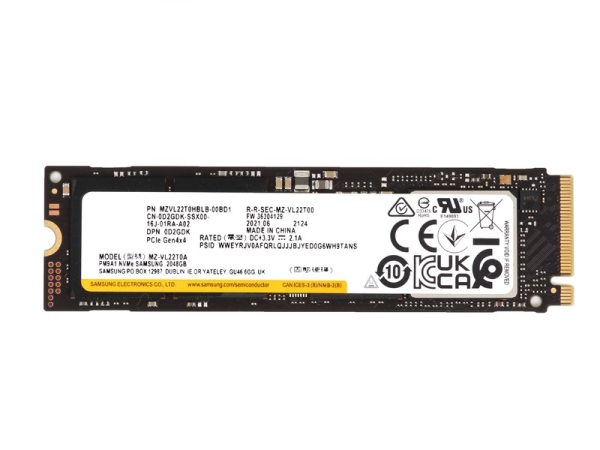 Samsung PM9A1 MZ-VL22T0A - SSD - 2 TB - PCIe 4.0 X4 (NVMe) - DELL OEM Refurbished