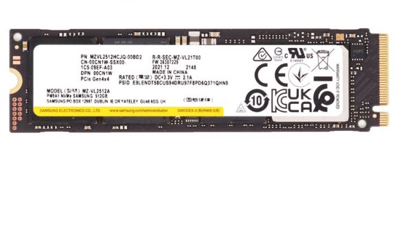 Samsung PM9A1 MZ-VL2512A - SSD - 512 GB - PCIe 4.0 X4 (NVMe) - DELL OEM Refurbished