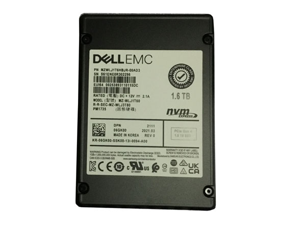 Samsung PM1735 MZ-WLJ1T60 - SSD - 1.6 TB - PCIe 4.0 X8 (NVMe) - DELL OEM Refurbished