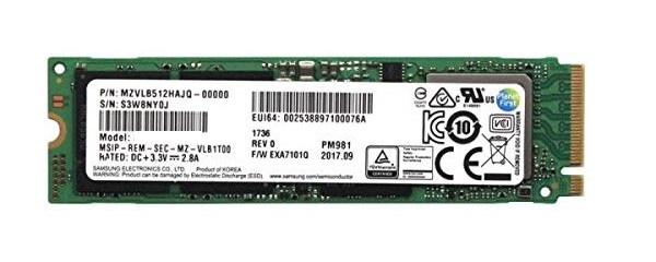 SAMSUNG PM981 MZVLB512HAJQ - SSD - 512 GB - PCIe 3.0 x4 (NVMe) Refurbished