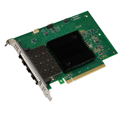 Dell N83V3 Intel E810 Quad Port 10/25GbE SFP28 PCIe Full Height Adapter