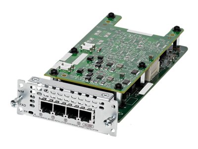 Cisco NIM-4FXO 4 port Network Interface Module- FXO (Universal)