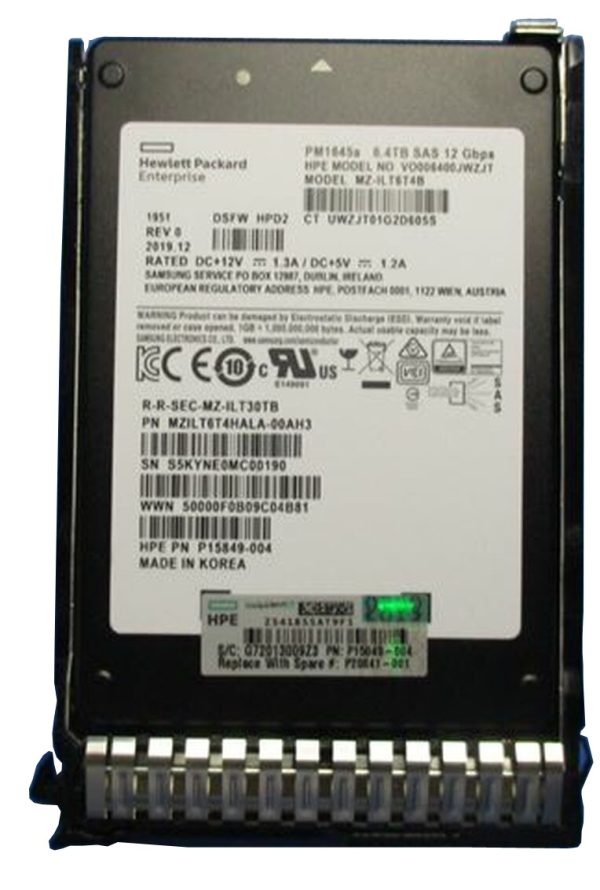 HPE PM1645a P15849-004 - SSD - 6.4 TB - SAS 12Gb/s New F/s