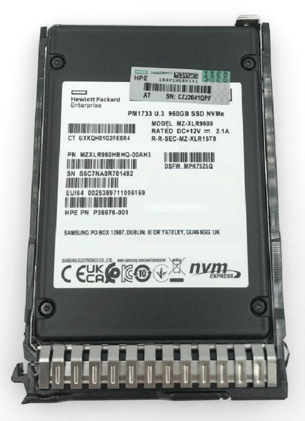 HPE PM1733 P22267-001 - SSD - 960 GB - PCIe (NVMe) Refurbished