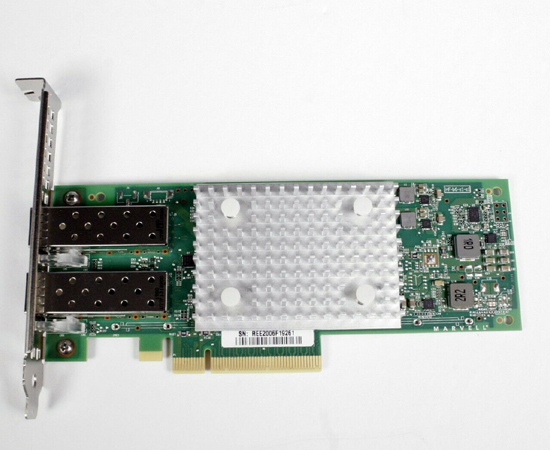 Dell QL41232HFCU-DE QLogic QL41232 FastLinQ Dual Port 10/25Gbps SFP28 PCI-e converge Network Adapter