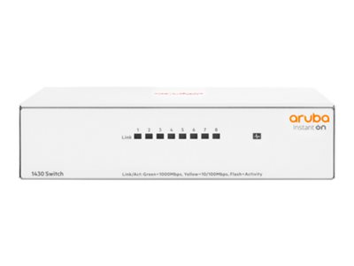 HPE R8R45A#ABA Aruba Instant On 1430 8G Switch - switch - 8 ports - unmanaged