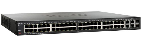 Cisco SF300-48PP-K9 Small Business Managed L3 Switch 48 PoE+ Ports