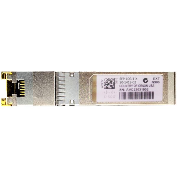 Cisco SFP-10G-T-X 10GBASE-T Copper SFP+ Transceiver 10G TX RJ-45 30m