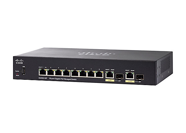 Cisco SG350-10-K9 Small Business SG350-10 Managed Switch