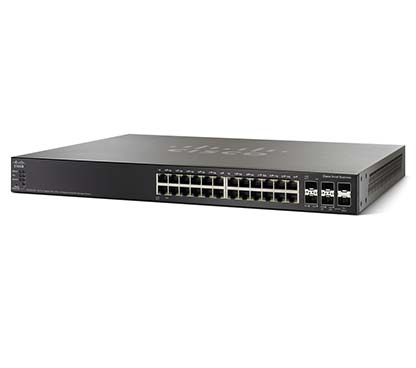 Cisco SG500-28MPP-K9 Small Business Managed Switch 24 PoE+ Ports