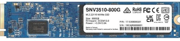 Synology SNV3510-800G 800Gb M.2 22110 PCI EXPRESS 3.0 X4 NVME Ssd