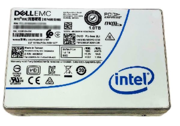 Intel DC P4510 SSDPE2KX010T8T - SSD - 1 TB - PCIe 3.1 x4 (NVMe) - DELL OEM Refurbished