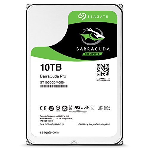 Seagate BarraCuda Pro ST10000DM0004 10TB 7.2K RPM SATA-6Gb/s 3.5" HDD