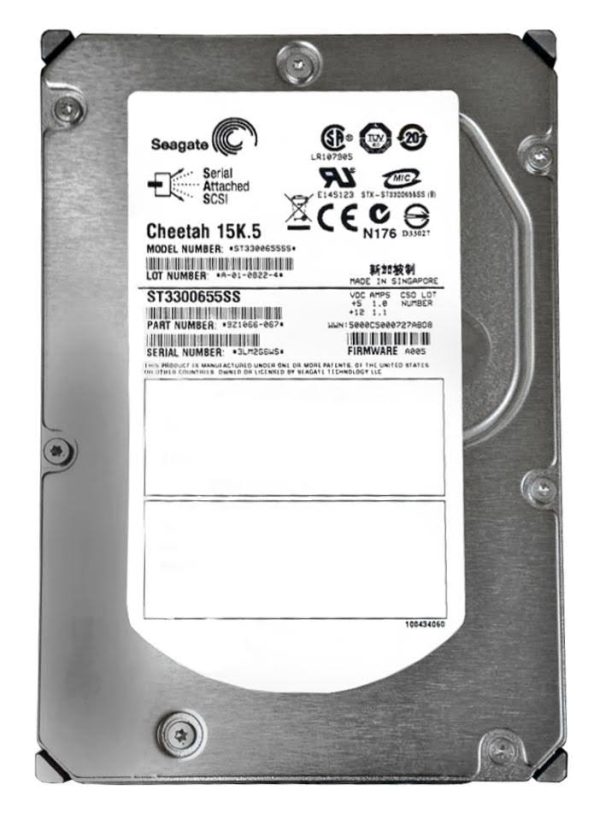 Seagate Cheetah ST3300655SS 300GB 15000RPM 16MB SAS 3Gb/s 3.5" HDD