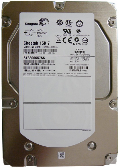 Seagate Cheetah 15K.7 ST3300657SS 300GB 15000RPM SAS 6Gb/s 3.5" HDD