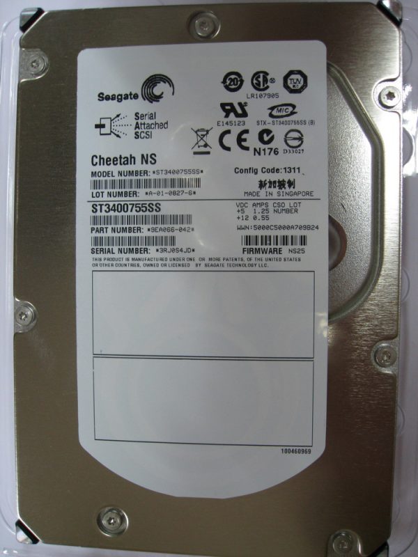 Seagate Cheetah NS ST3400755SS 400GB 10000RPM SAS 3Gb/s 3.5" OEM HDD