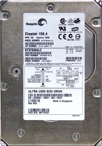 Seagate Cheetah ST373454LC 73GB 15000RPM SCSI Ultra 320 3.5" HDD