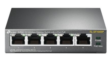 TP-Link TL-SF1005P 5-Port Fast Ethernet PoE Switch Limited Lifetime Protection