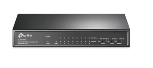 TP-Link TL-SF1009P 9-Port 10/100Mbps Desktop Switch with 8-Port PoE+