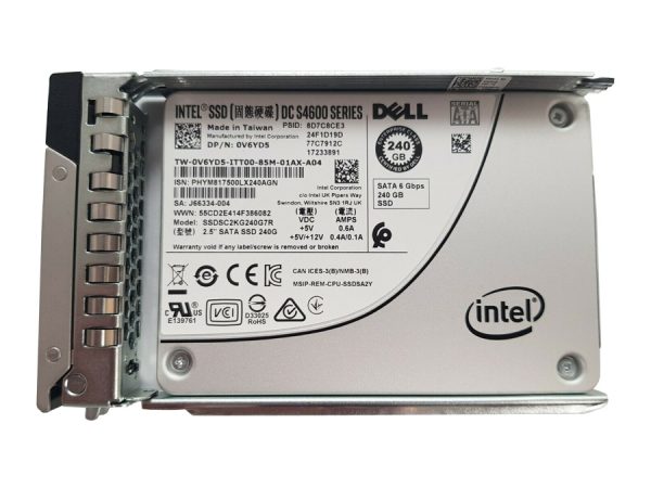 Dell V6YD5 240GB Sata-6gbps Mixed-Use TLC 2.5" DC S4600 SSD