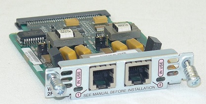 Cisco VIC-2FXO 2 Port Voice Interface FXO