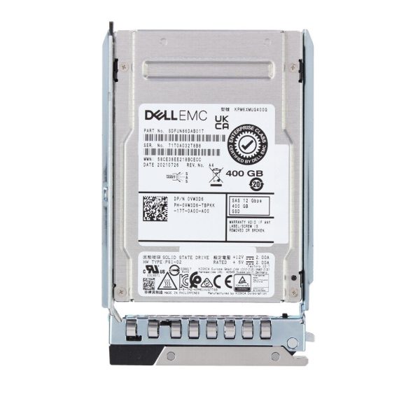 Dell VW3D6 400GB SAS-12Gbps 2.5inch Write Intensive 10 DWPD Hot Plug SSD