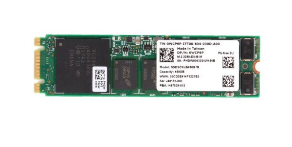 WCP9P Dell 480GB SATA 6Gbps M.2 2280 Internal Solid State Drive (SSD).