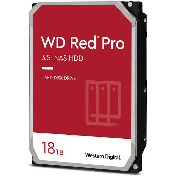 WD Red Pro NAS WD181KFGX 18TB 7200 RPM SATA 6Gb/s 512MB Cache 3.5" HDD